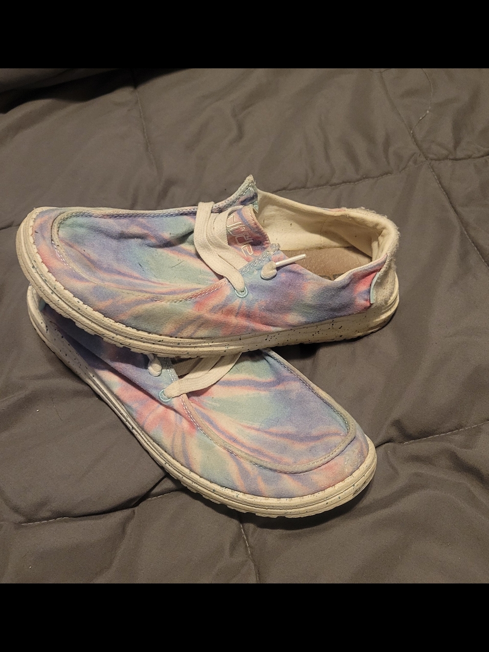 WEN Canvas Slip-On Sneakers in Pastel Tie-Dye